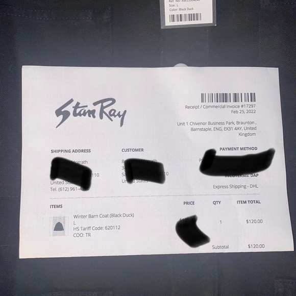 Stan Ray winter barn coat black - Picture 9 of 10